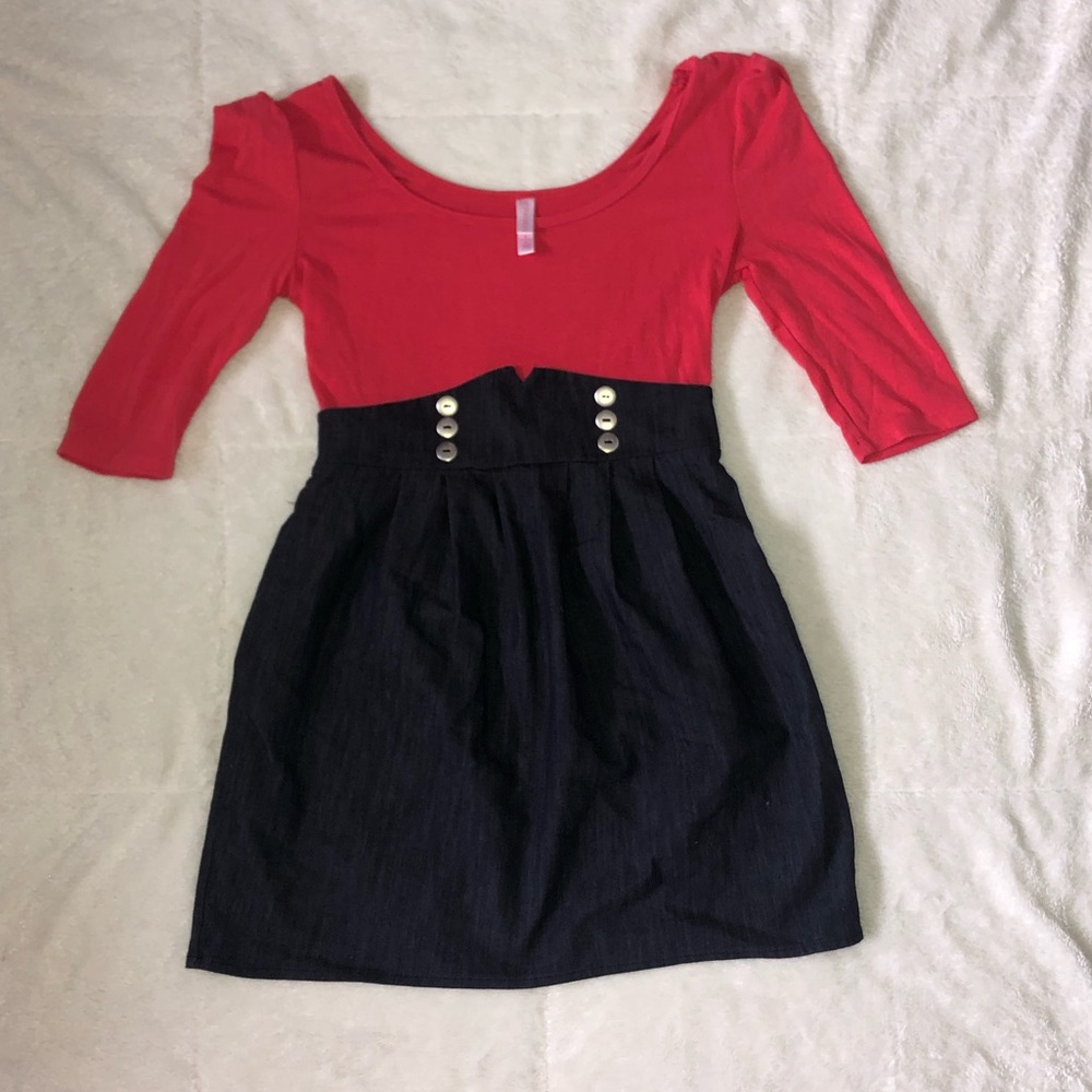 Medium Xhilaration Tshirt & Denim Dress